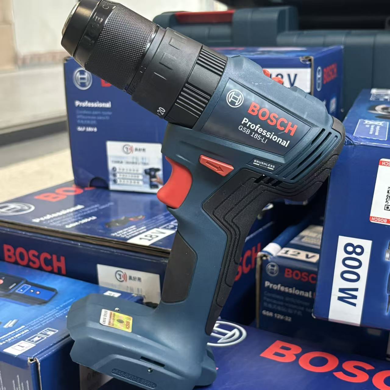 Bosch Drill Gsb 18V - BOSCH GSB 185-LI Brushless Cordless Impact