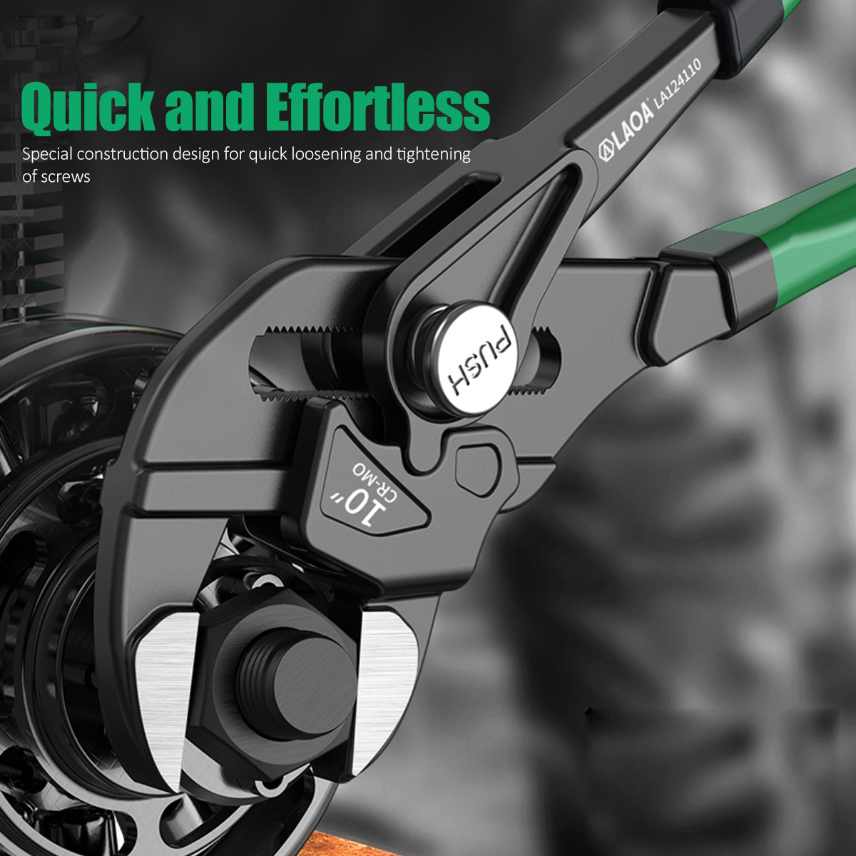 LAOA 1PC Quick Pliers 7'' 10'' - огляд і ціна Pipe Wrench Adjustable