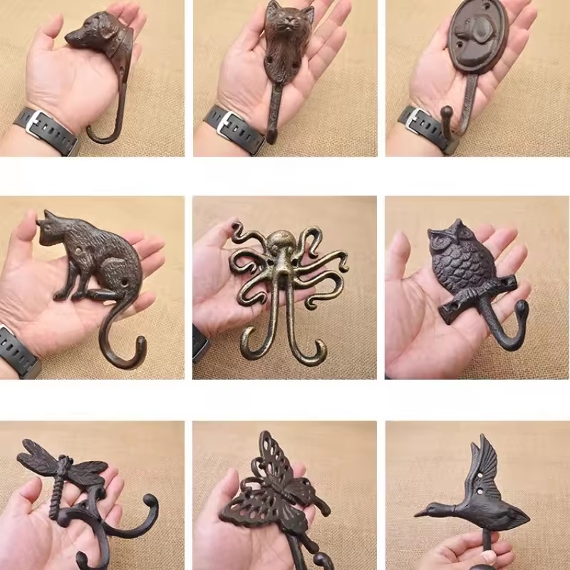 1pc Rustic Cast Iron Hook Dog/ - огляд і ціна Home Improvement Cast