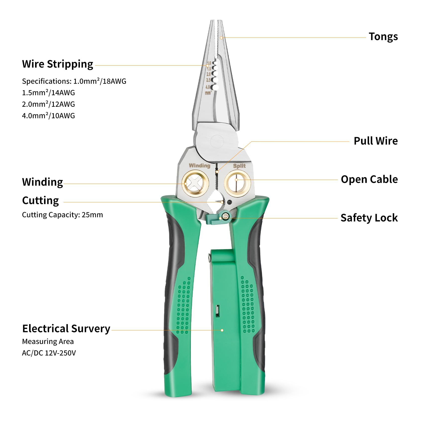 8-in-1 Multifunction Wire Stri - огляд і ціна Home Improvement Cast